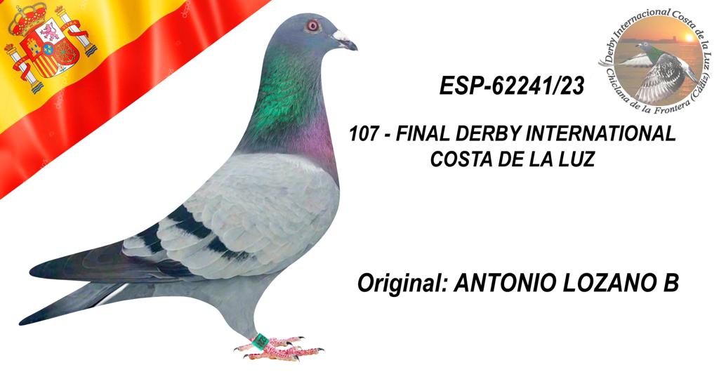 ESP-62241/23 - ANTONIO LOZANO - 107º CLASIFICADA